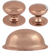 Rose Gold Cup Handle and Knob Collection available in a selection of sizes