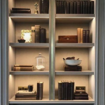 Home Library idea classical shelving and storage