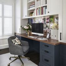 Home office idea classical design shaker two colours