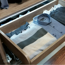 Wardrobe inner drawer for storage