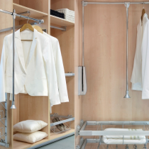 Wardrobe Pull out rails for hanging clothing