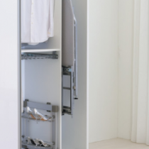 Wardrobe ironing board pull out