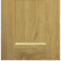 Oak door and drawer front. 