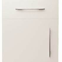 Flat panel style door with square edged