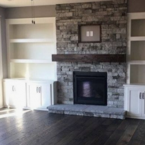 TV Stand idea, classical design, fireplace, mantle surround.
