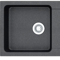 Franke Tectonite Single Bowl Sink in Carbon Black