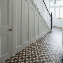 Under the stairs, cabinets & shelving to make the most of this space